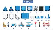 BW Magnetic Tiles Αστυνομία 42Τμχ (X6039) (2)