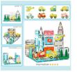 Picasso Tiles Metro City Set With 8 Vehicles 50Τμχ (PTQ14) (3)