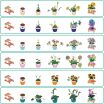 Zuru Max Premium Bricks Garden Pot Plants Series 1-6 Σχέδια-1Τμχ  (83183) (2)