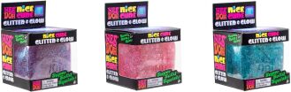 Nee Doh Μπάλα Cube Glitter & Glow-3 Σχέδια (15750815) (2)