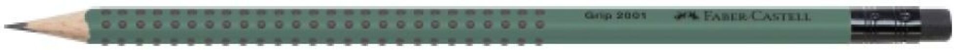 Faber Castell Μολύβι Grip Με Γόμα Χακί (12310837) (0)