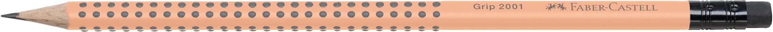 Faber Castell Μολύβι Grip Με Γόμα Βερικοκί HB (12311173) (0)