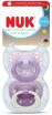 Nuk Πιπίλα Σ M1 Classic Day & Night Με Θήκη 2Τμχ Μωβ (10175397) (0)