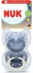 Nuk Πιπίλα Σ M3 Classic Day & Night Με Θήκη 2Τμχ Μπλε (10177263) (0)