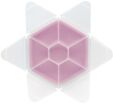 Melii Δοχείο Για Σνακ Hexagon Pink (MEL23700) (1)