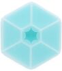Melii Δοχείο Για Σνακ Hexagon Blue (MEL23710) (0)