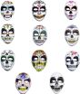 Μάσκα Dia De Los Muertos-11 Σχέδια-1 Τμχ (Α1121) (0)