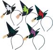Στέκα Halloween Καπέλο Με Μάγισσα-5 Σχέδια (Α2469) (0)