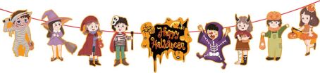 Γιρλάντα Halloween 3,5m-4 Σχέδια (Α1082) (4)