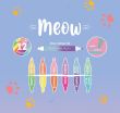 Legami 6 Dual-Tip Highlighters-Meow-Kitty (MHL0002) (5)