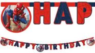 Γιρλάντες Happy Birthday Spiderman Crime Fighter 1Τμχ (093868) (0)