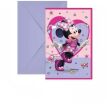 Προσκλήσεις Με Κοπτικό & Φάκελα Minnie Junior 6Τμχ (93942) (0)