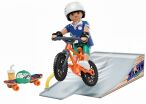 Playmobil Αγόρι Με Skateboard Και Ποδήλατο (71798) (0)