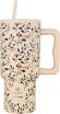 Estia Straw Tumbler XL Save The Aegean 900ml Bloom Beige  (01-35181) (0)