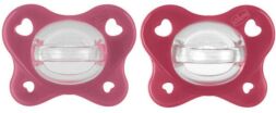 Chicco Πιπίλα Όλο Σιλικόνη Physioforma Dual Soft Ροζ 16-36 Μηνών 2Τμχ (C60-73086-51) (0)