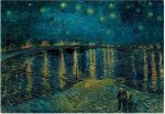 Clementoni Παζλ 1000 Museum Van Gogh:Starry Night Over Rhone (1260-37095) (1)