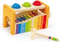 Hape Early Melodies Pound & Tap Bench Με Ξυλόφωνο Και Μπάλες