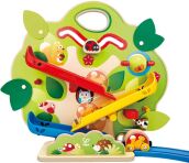 Hape Railway Ξύλινο Nutty Squirrel Toddler Τρενάκι Set