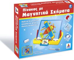 Πίνακας Με Μαγνητικά Σχήματα 49τμχ. (Ζ013)