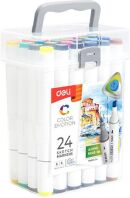 Deli Μαρκαδόρος Σχεδίου Color Emotion Διπλή Μύτη 24Τμχ (231.482019)