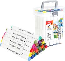 Deli Μαρκαδόρος Σχεδίου Color Emotion Διπλή Μύτη 24Τμχ (231.482019)