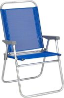 Πολυθρόνα Παραλίας Αλουμινίου Πτυσσόμενη Μπλε 65x56x92 cm (03.CH-160-DB)