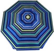 Ομπρέλα Θαλάσσης 2m Αλουμινίου Ρίγες Πράσινη-Μπλε (03.ULA-1520)