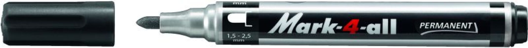 Stabilo Μαρκαδόρος Ανεξίτηλος 651/46 Black-1Τμχ (11651046)