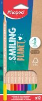 Maped Ξυλομπογιές Smiling Planet 12Τμχ (831800FC)