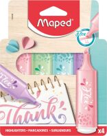 Maped Υπογραμμιστές Flex Pastel 4Τμχ (740308)