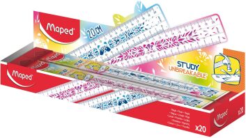 Maped Γεωμετρικός Χάρακας Study Fancy 20cm-2 Σχέδια-1Τμχ (245401)