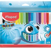 Maped Μαρκαδόροι Color' Peps Ocean-18Τμχ (845721)