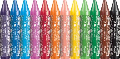 Maped Jungle Fever Κηρομπογιές Wax Maxi 12Τμχ (861400)