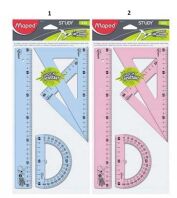 Maped Σετ Γεωμετρικών Οργάνων Unbreakable 30cm 4Tμχ-2 Χρώματα (981701)