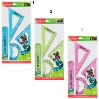 Maped Σετ Γεωμετρικών Οργάνων Twist'N Flex 30cm 4Τμχ-3 Χρώματα (897157)