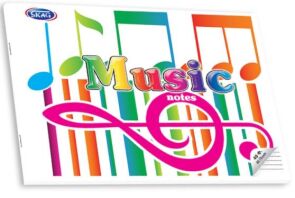 Skag Τετράδιο Μουσικής Πλάγιο Φαρδύ 40 Φύλλων 17x25-1Τμχ (233354)