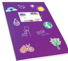 Skag Τετράδιο Μωβ Χρωματιστό Fancy 17x25-50 Φύλλων 80gr 1Τμχ (246835)