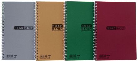 Skag Τετράδιο Basic Σπιράλ Α4 3 Θεμάτων 80gr. - 1Τμχ (276115)