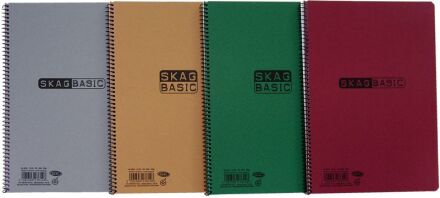 Skag Τετράδιο Basic Σπιράλ 17x25 5 Θεμάτων 80gr. - 1Τμχ (276177)