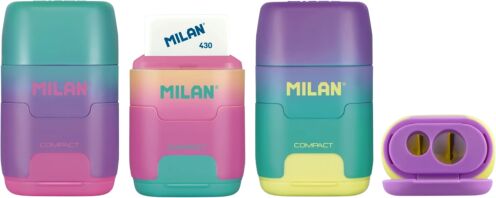 Milan Γόμα-Ξύστρα Διπλή Compact Sunset-4 Σχέδια (325-00115-4721116)