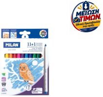 Milan Μαρκαδόροι & Μαρκαδόρος Erasable 11+1Τμχ (325-00352-80093)
