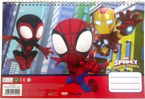Spidey Dino Webs Μπλοκ Ζωγραφικής Α4+Stickers (337-12416)