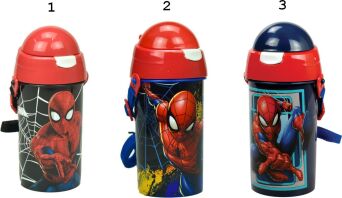 GIM Παγούρι PP Spiderman 500ml-3 Σχέδια (557-00209)