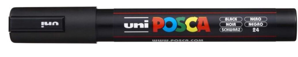 Posca Μαρκαδόρος Μεσαίο Μαύρο-1Τμχ (BL-4082)