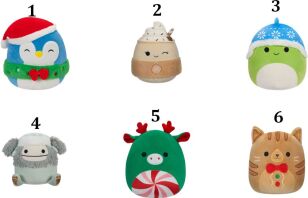 Squishmallows Xmas W2 19cm-6 Σχέδια (JWSQ0597)