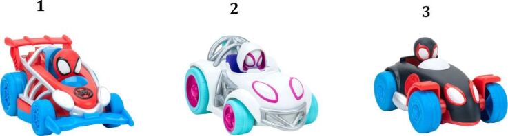 Spidey Pullback Όχημα Με Φιγούρα 15cm W1-3 Σχέδια (JWS00014-A)