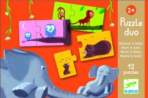 Djeco Παζλ Μαμά & Παιδί 12x2Τμχ (176-08157)