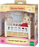 Sylvanian Families Chocolate Rabbit Μωρό & Κούνια (030305-5017)