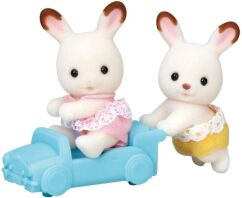 Sylvanian Families Δίδυμα Μωρά Chocolate Rabbit Twins (053335-5420)