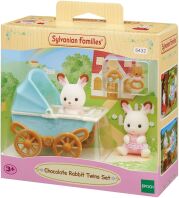 Sylvanian Families Σετ Δίδυμα Μωρά Chocolate Rabbit Twins (053336-5432)